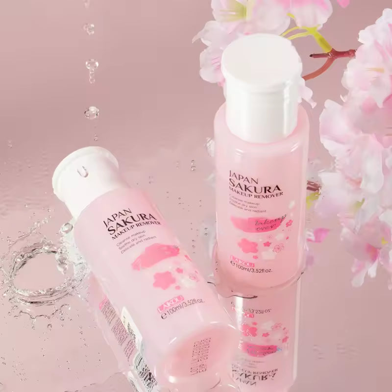 桜エキス配合 ディープクレンジングウォーター 100ml|こすらずメイクオフ・まつ毛にやさしい